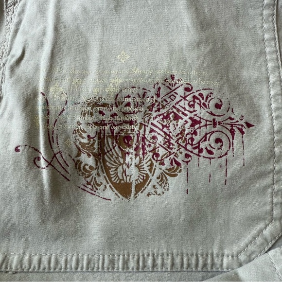 Columbia Light Tan Cargo Pants roll up snaps cropped size 10 women’s - Picture 3 of 11